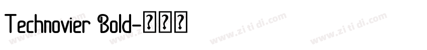 Technovier Bold字体转换